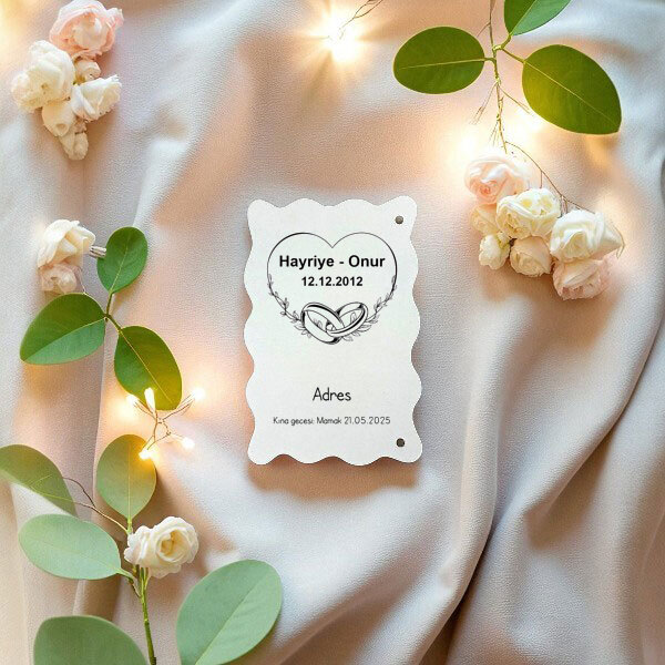 İpli Bulut Davetiye Kendin Tasarla | 15446 online tasarla