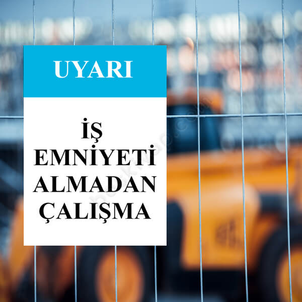 İş Emniyetini Al Levhası online tasarla