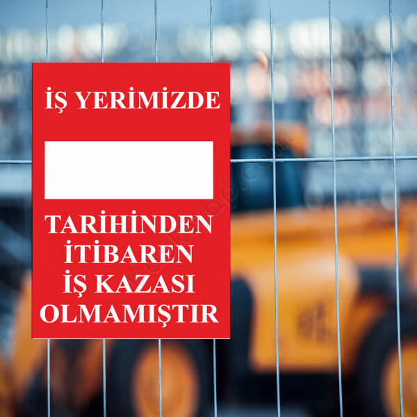 İş Yeri Kazası Takip Levhası online tasarla