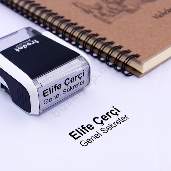 İsim Soyisim Ünvan Kaşe online tasarla