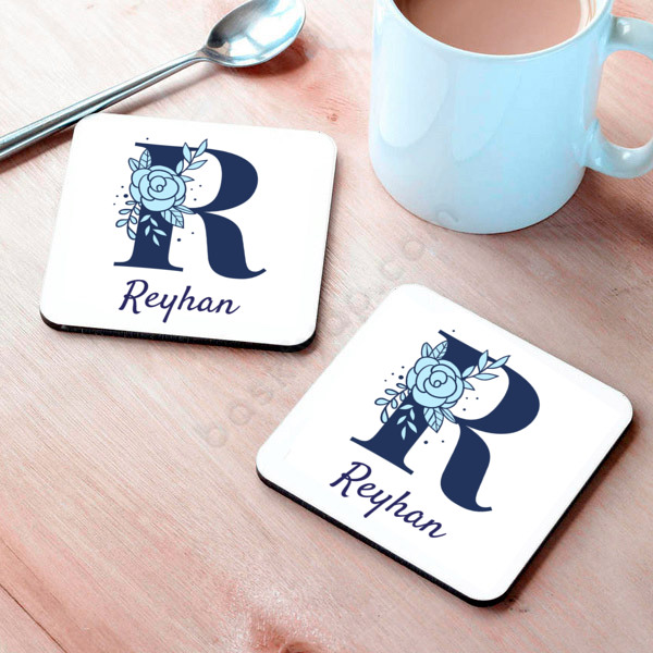 İsme Özel Baskılı Metal Bardak Altlığı online tasarla