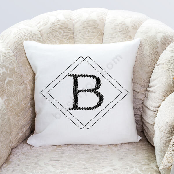 İsme Özel Harf Baskılı Tasarım Yastık online tasarla