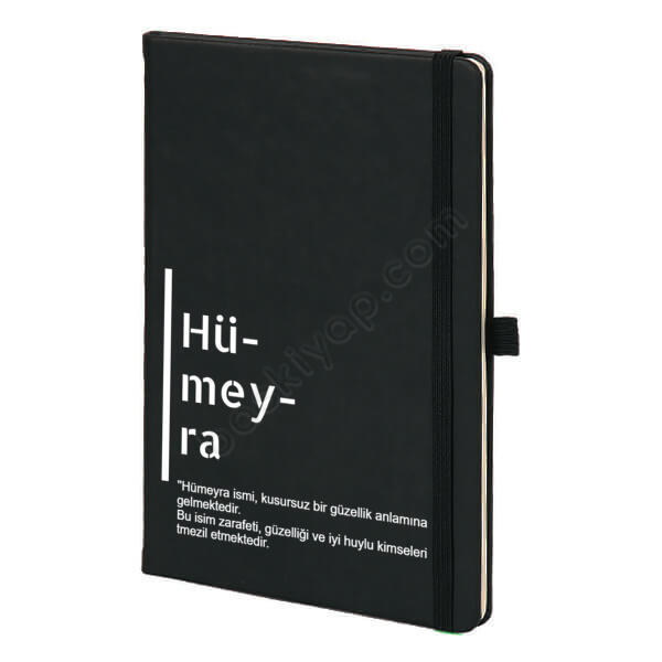 İsme Özel Tarihsiz Siyah Ajanda online tasarla