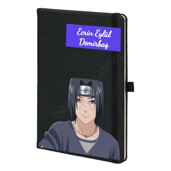 İtachi Uchiha Baskılı Siyah Ajanda online tasarla