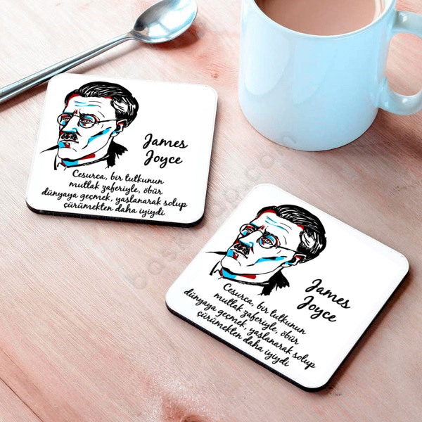 James Joyce Tasarımlı Bardak Altlığı online tasarla