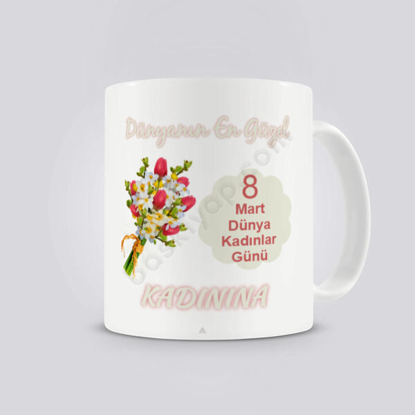 Kadınlar Gününe Özel Kupa Bardak online tasarla