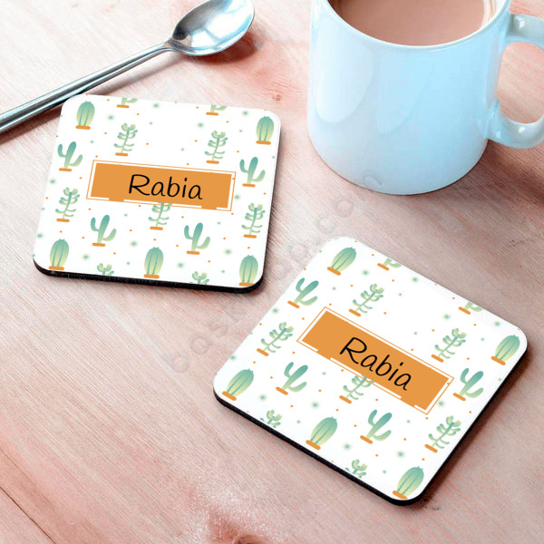 Kaktüs Tasarım Bardak Altlığı online tasarla