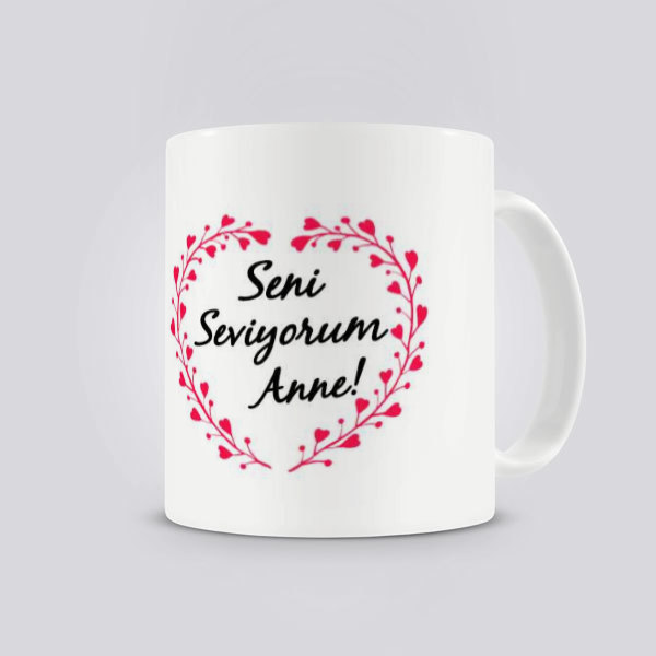 Kalpli Çerçeveli Anneler Günü online tasarla