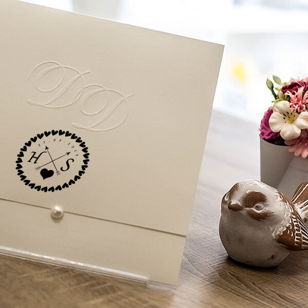 Kalpli Davetiye Kaşesi online tasarla