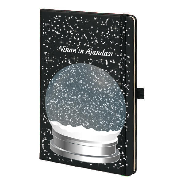 Kar Küreli Siyah Ajanda online tasarla