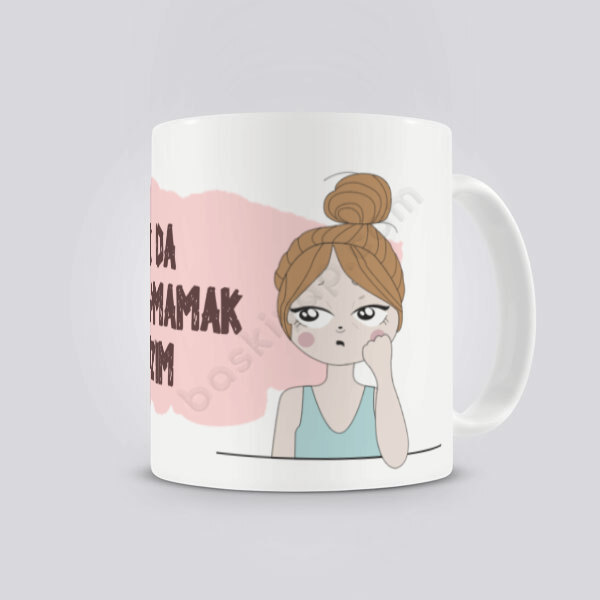 Karikatür Kız Tasarım Kendin Tasarla Kupa online tasarla