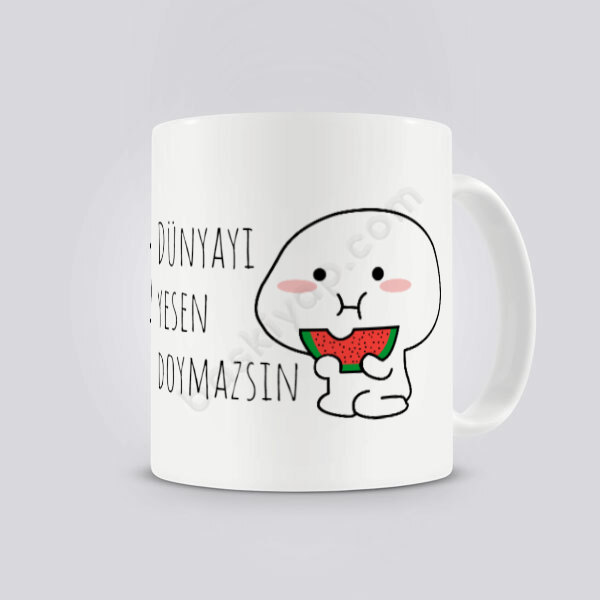 Karpuzlu Lil Tasarımlı Kendin Tasarla Baskılı Kupa online tasarla