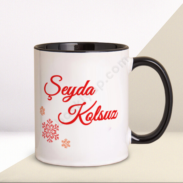 Kartanesi Tasarımlı Siyah Kupa Bardak online tasarla