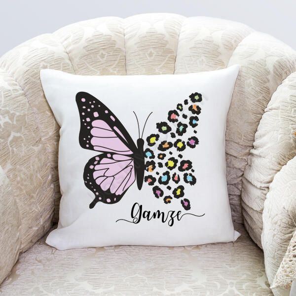 Kelebek Modelli Yastık Kılıfı online tasarla