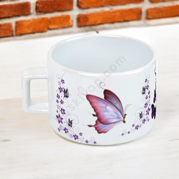 Kelebek Tasarımlı Fincan online tasarla