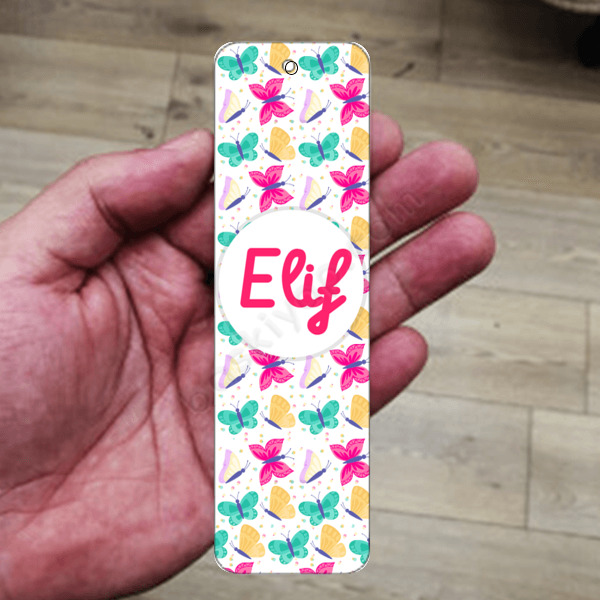 Kelebek Tasarımlı Metal Kitap Ayracı online tasarla