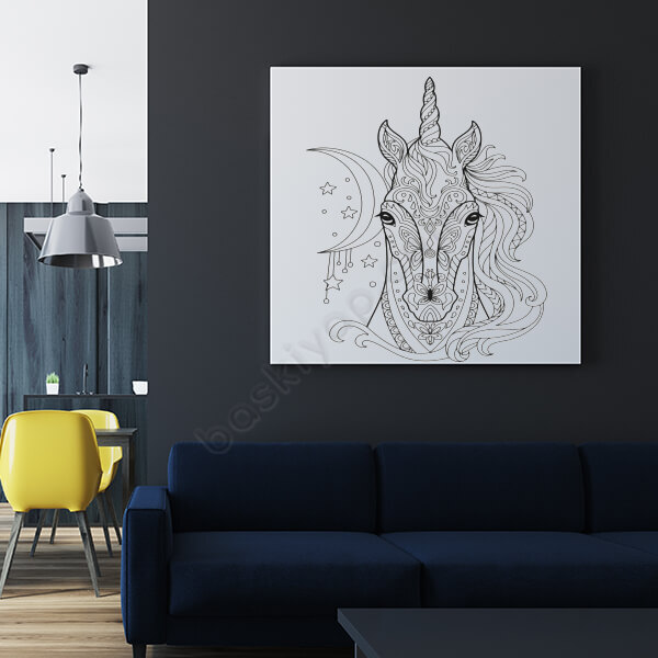 Kendin Boya At Tasarımlı Kanvas Tablo online tasarla