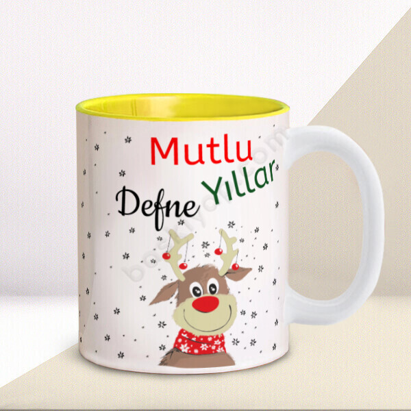 Kendin Tasarla İçi Sarı Kupa online tasarla