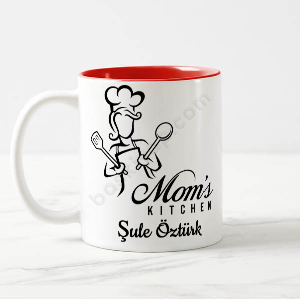 Kendin Tasarla Kırmızı Anneler Günü Kupa online tasarla