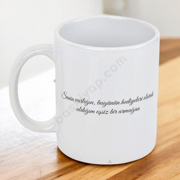 Kendin Tasarla Sevgililer Günü Baskılı Kupa online tasarla