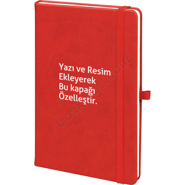 Kendin Tasarla Tarihsiz Ajanda - Kırmızı online tasarla