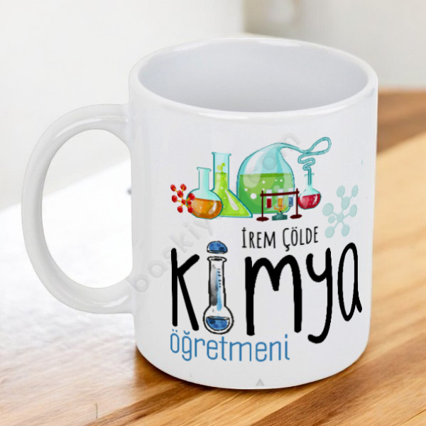 Kimya Öğretmenlerine Özel Baskılı Beyaz Kupa Bardak online tasarla