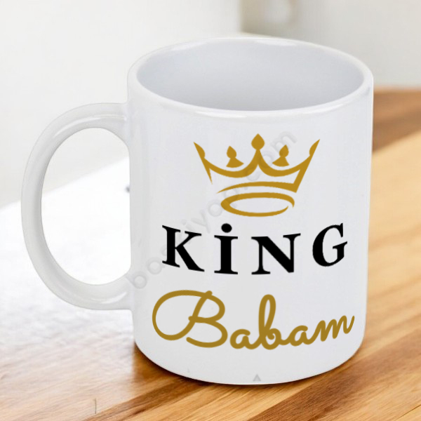 King Babam Tasarımlı Kupa online tasarla