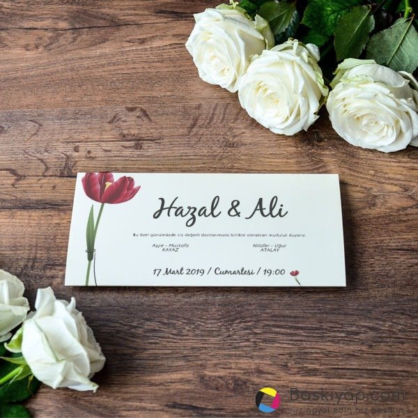 Kırmızı Laleli online tasarla