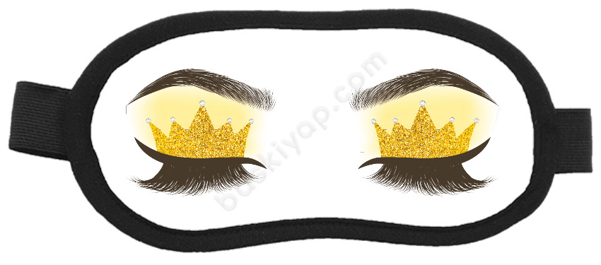 Kirpik Tasarımlı Göz Bandı online tasarla