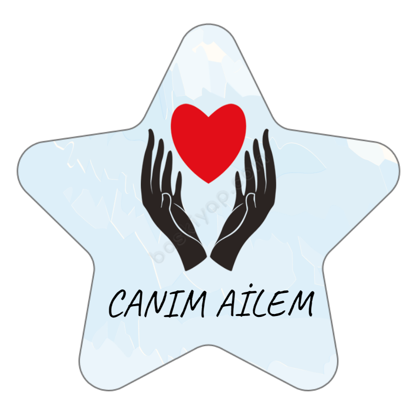 Kişiye Özel Akrilik Yıldız Anahtarlık online tasarla