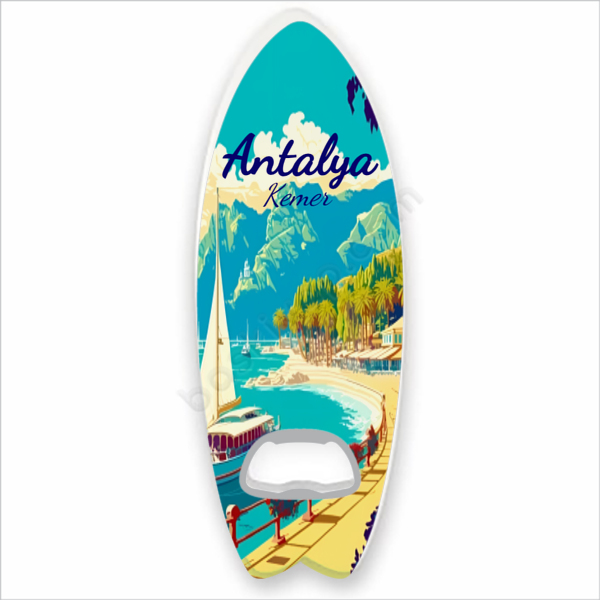 Kişiye Özel Antalya Kemer Sörf Magnet Açacak online tasarla