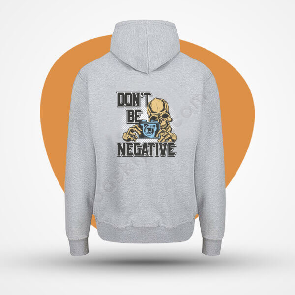 Kişiye Özel Arkası Baskılı Gri Sweatshirt (Hoodie) online tasarla