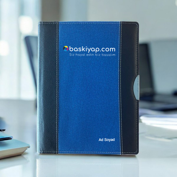 Kişiye Özel Baskılı Hesap Makinalı Mavi Sekreterlik Kendin Tasarla | 15418 online tasarla