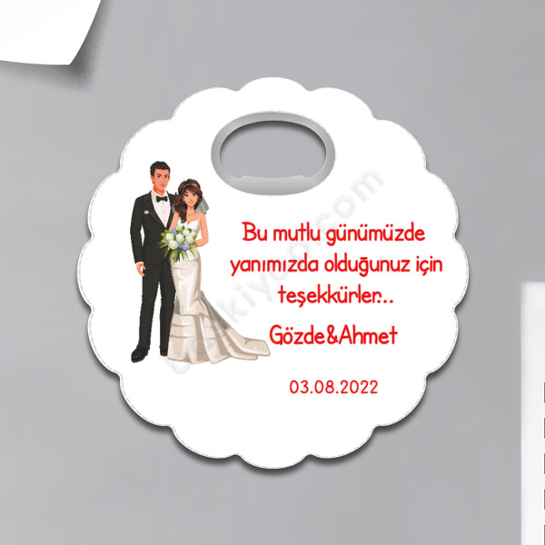 Kişiye Özel Çiçek Bardak Altlığı Magnet online tasarla