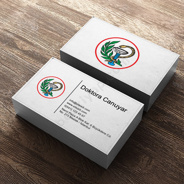 Kişiye Özel Eczacı Kartviziti online tasarla