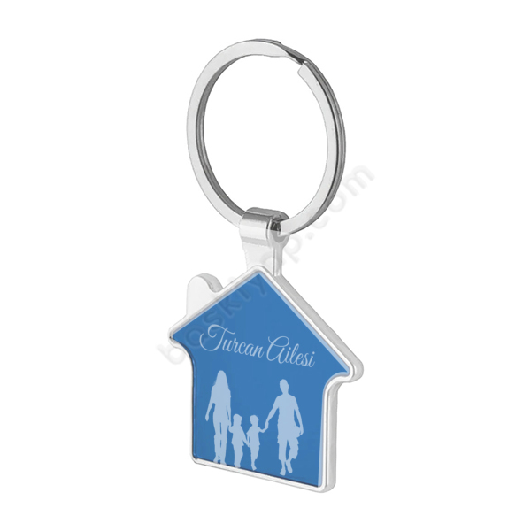 Kişiye Özel Ev Şeklinde Anahtarlık online tasarla