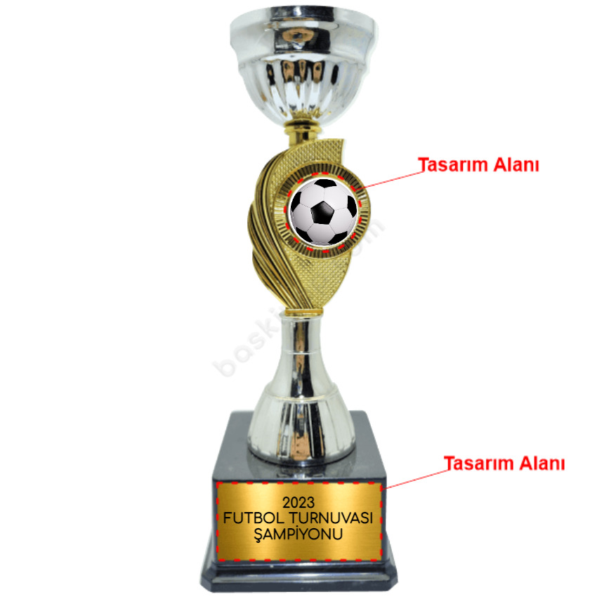 Kişiye Özel Futbol Turnuvası Ödül Kupası online tasarla
