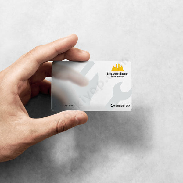 Kişiye Özel İnşaat Mühendisi Kartviziti online tasarla