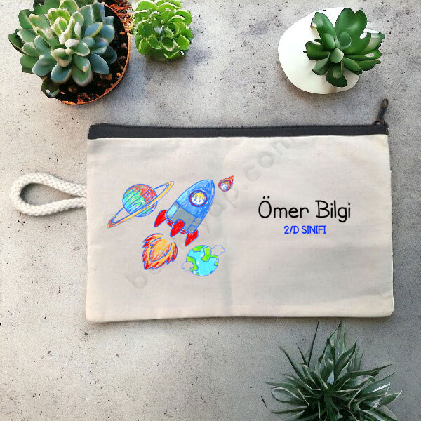 Kişiye Özel İsim Ve Sınıf Baskılı Kalemlik online tasarla