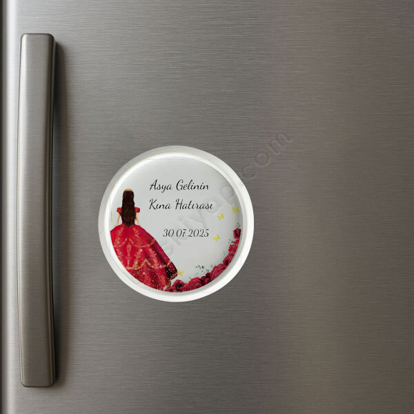 Kişiye Özel Kına Hediyelik Magnet online tasarla