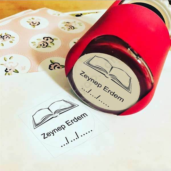 Kişiye Özel Kitaplık Kaşesi online tasarla