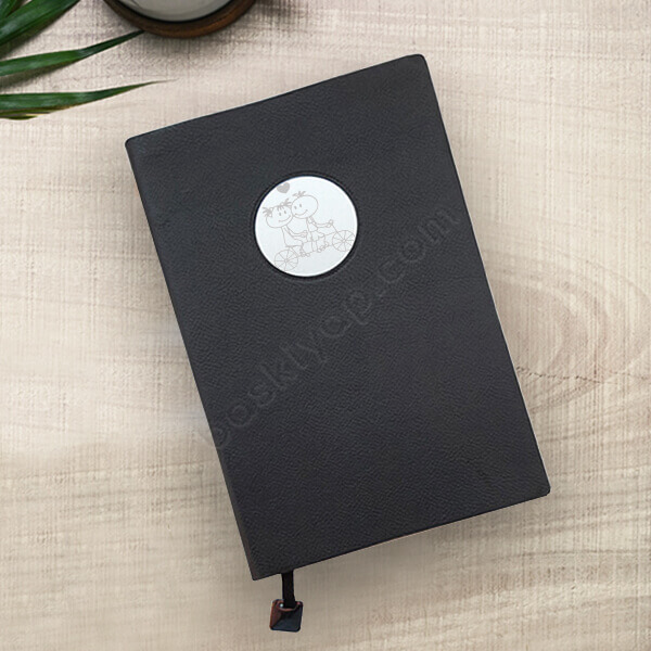 Bisiklet Tasarımlı Madalyon Plakalı Defter online tasarla