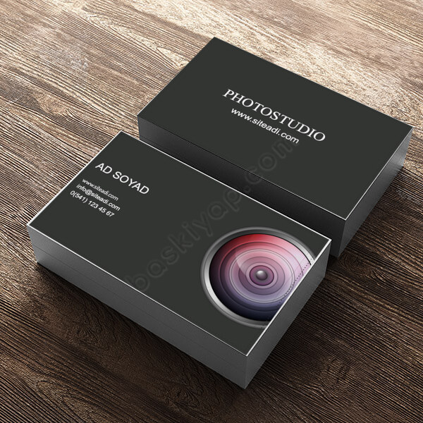 Kişiye Özel Objektif Temalı Fotoğrafçı Kartviziti online tasarla