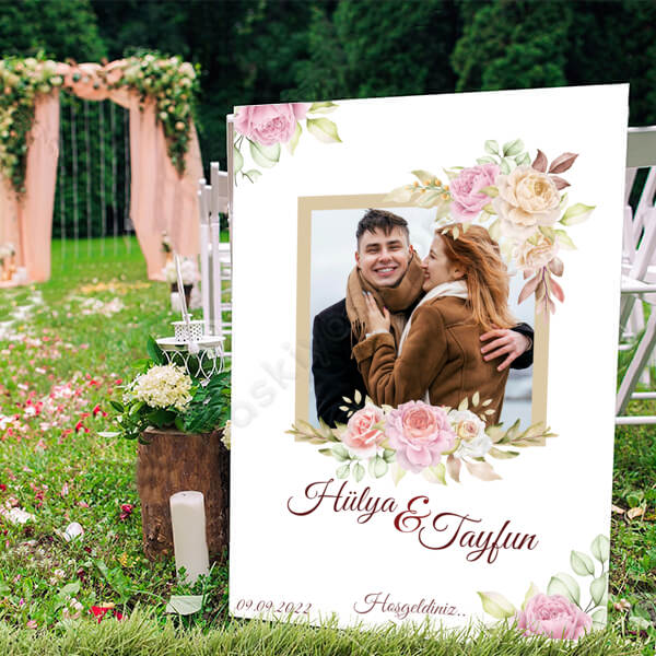 Kişiye Özel Resimli Ayaklı Pano online tasarla