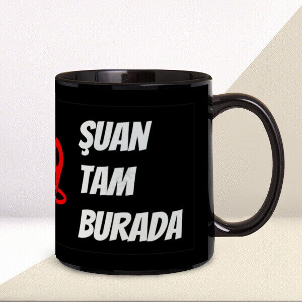 Kişiye Özel Siyah Kupa Tasarla online tasarla