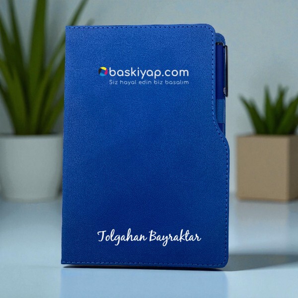 Kişiye Özel Tarihsiz Ajanda Kalem Set - Lacivert Kendin Tasarla | 16097 online tasarla