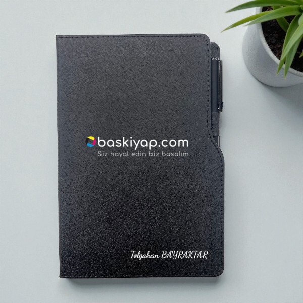 Kişiye Özel Tarihsiz Ajanda Kalem Set - Siyah Kendin Tasarla | 16100 online tasarla