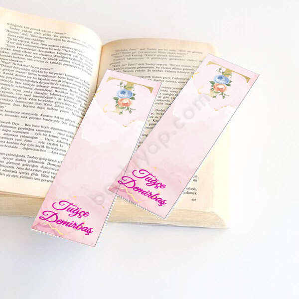 T Harf Tasarımlı Kitap Ayracı online tasarla