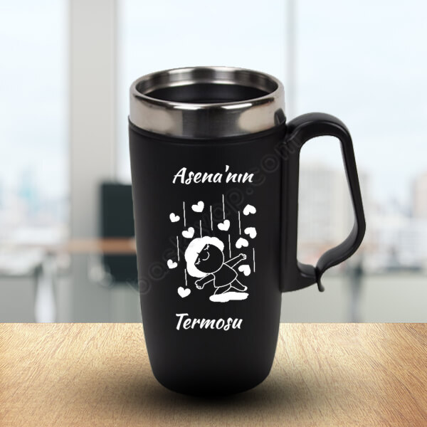 Kız Tasarımlı Çelik Termos 2 online tasarla
