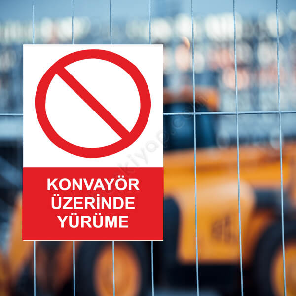 Konvayör Üzerinde Yürüme Etiketi online tasarla